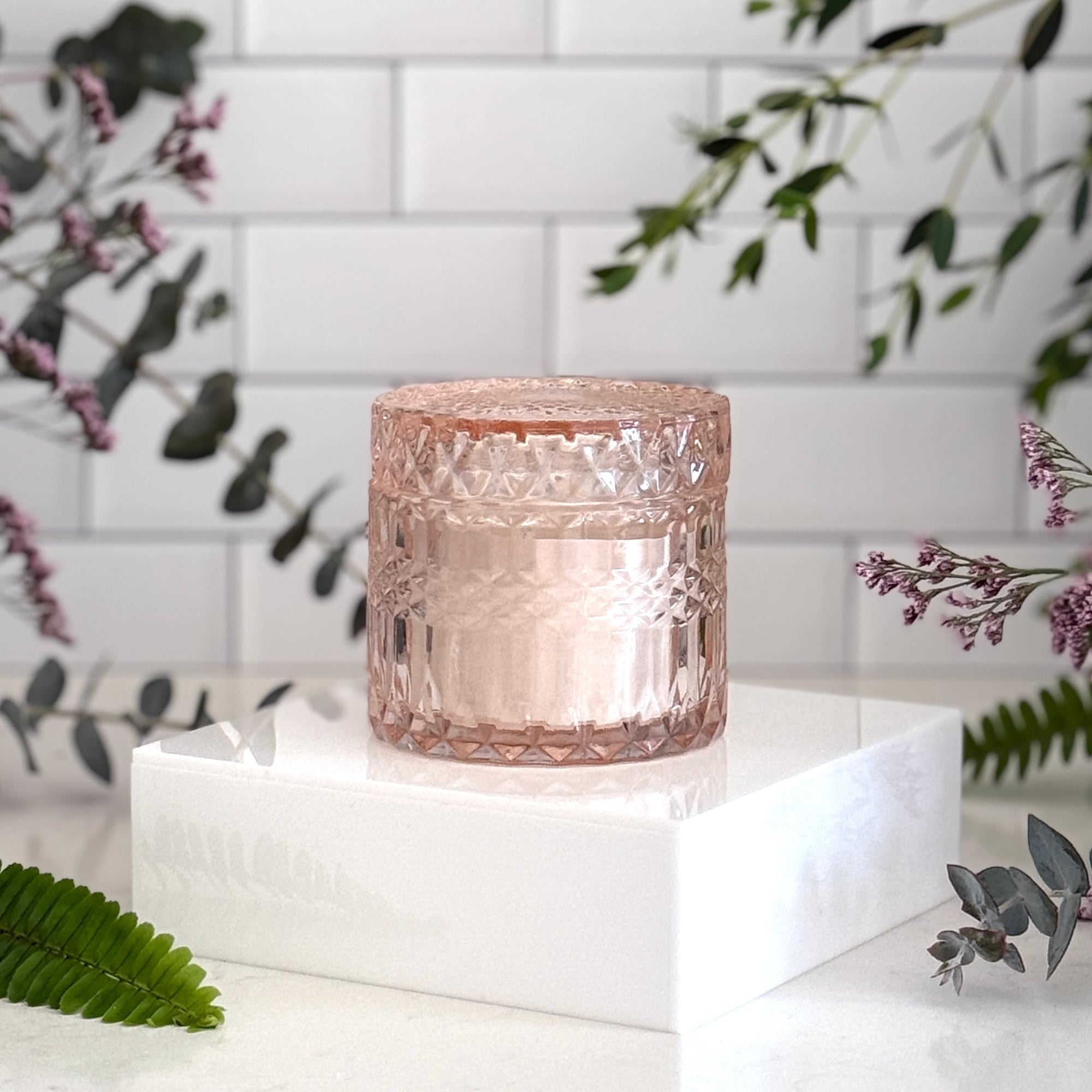 Gem Candle - Rose Quartz