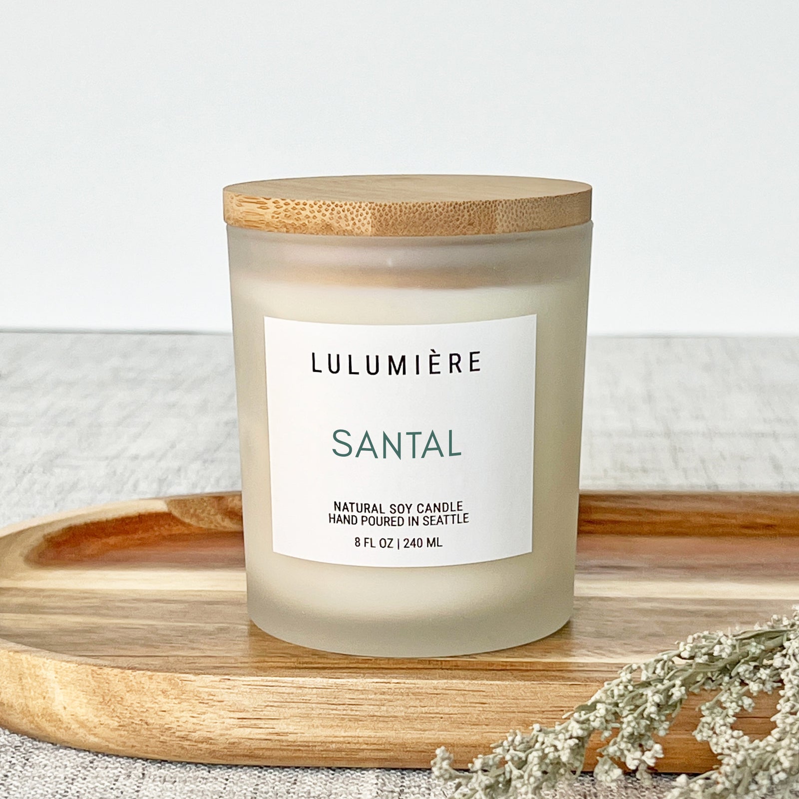 LULUMIÈRE Signature Santal Candle