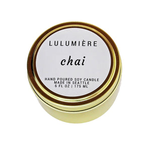 Chai Gold Tin Candle