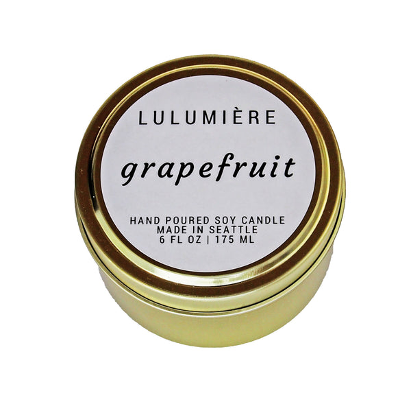 Grapefruit Gold Tin Candle