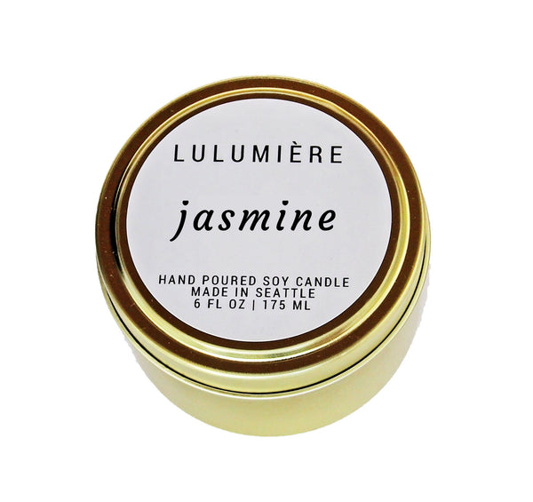 Jasmine Gold Tin Candle